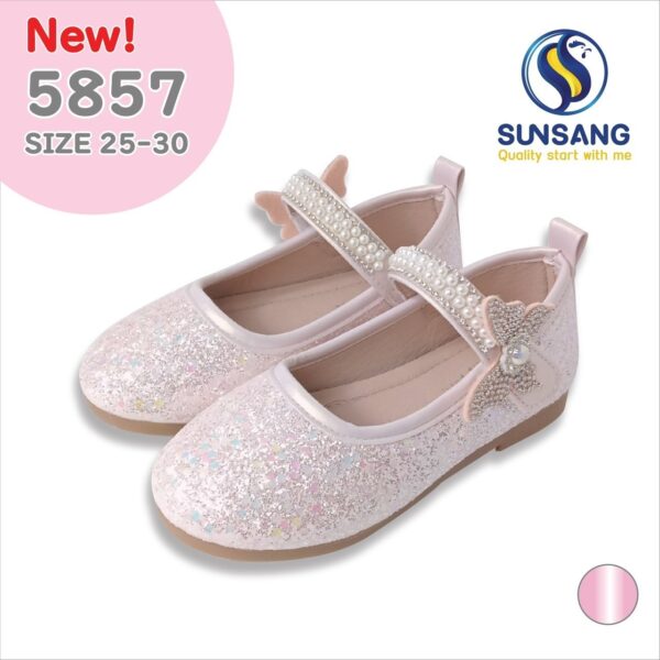 5857 Girl's Court Shoes Size 31-36 - Image 3
