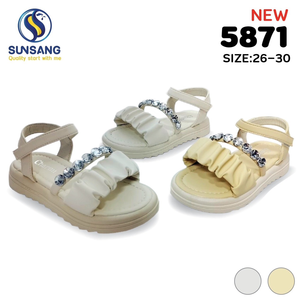 5871 Girl’s Sandals Shoes Size 26-30