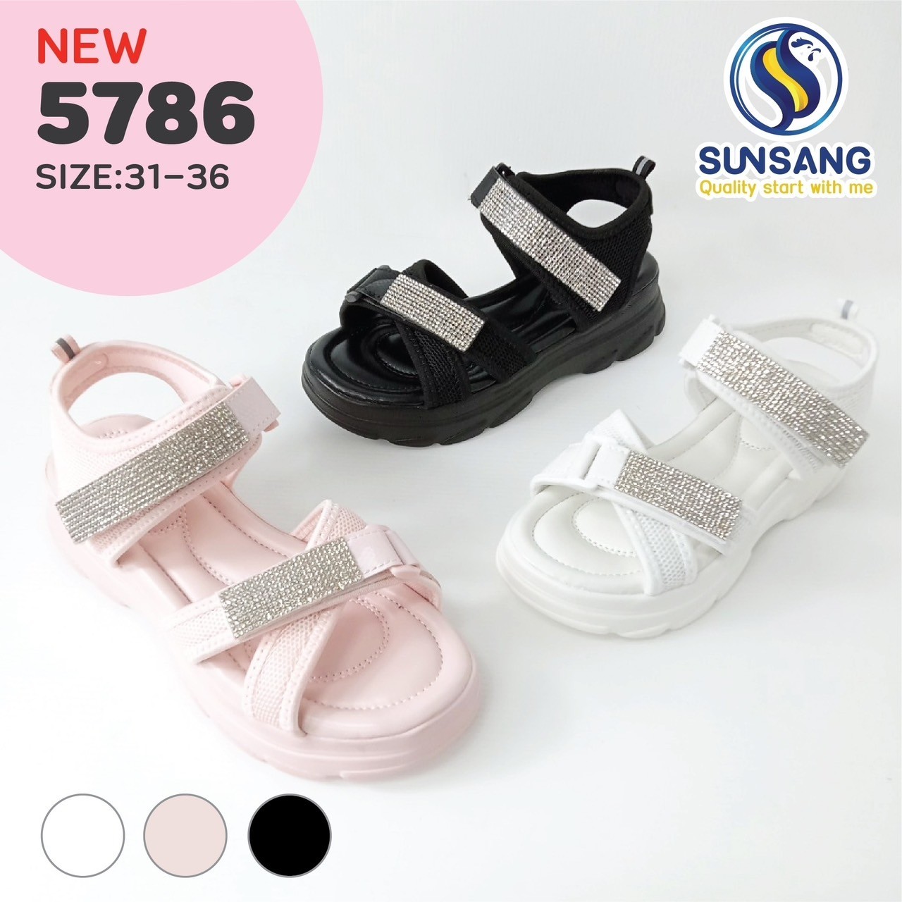 5786 Girl’s Sandals Shoes Size 31-36