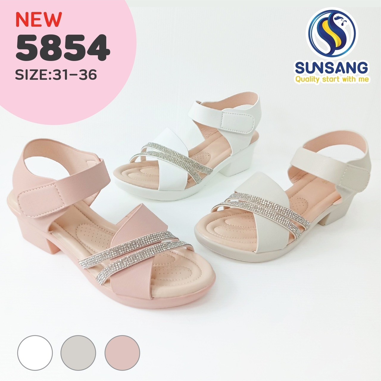 5854 Girl’s Sandals Shoes Size 31-36