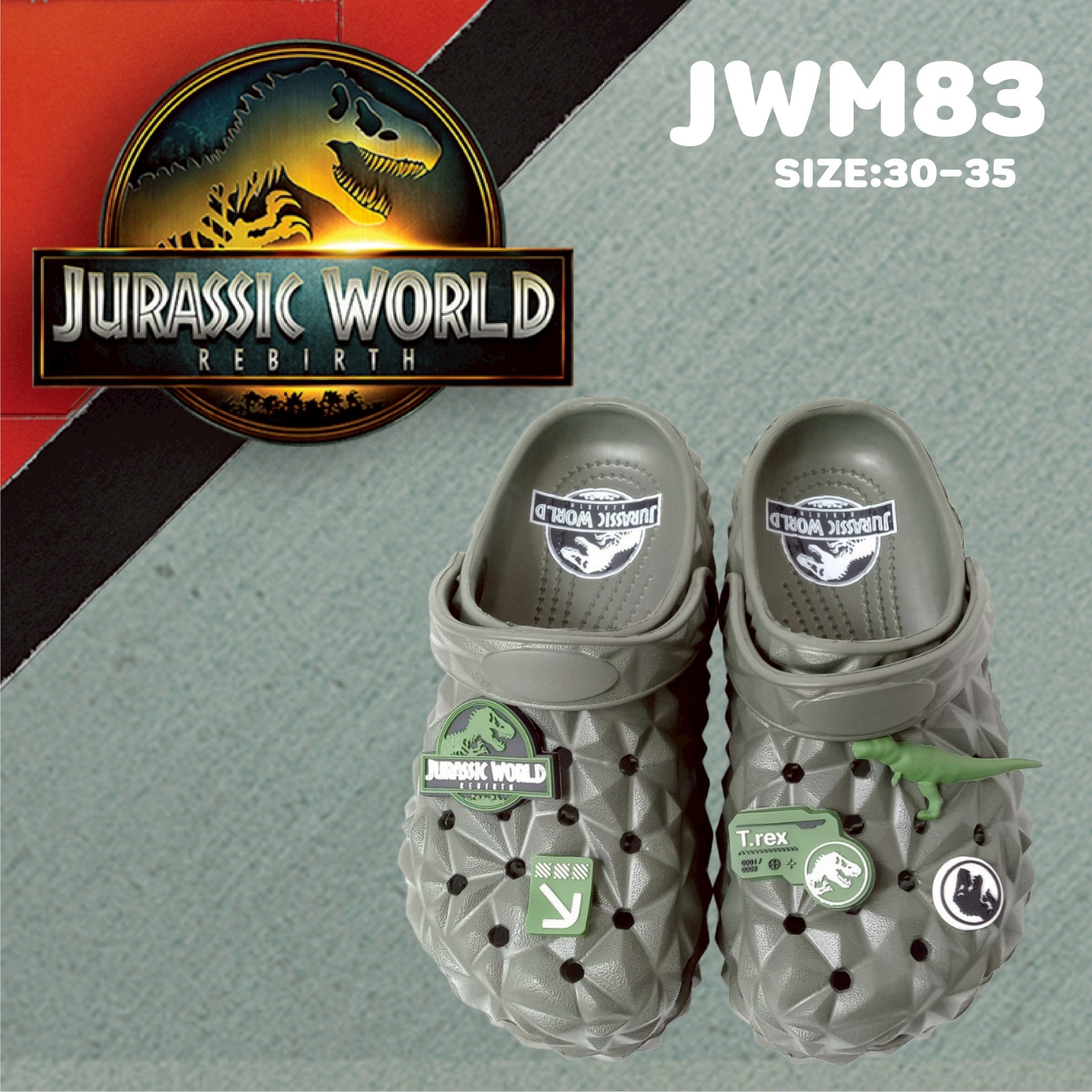 JWE83 Boy&Girl’s big toe shoes Jurassic brand Size 30-35