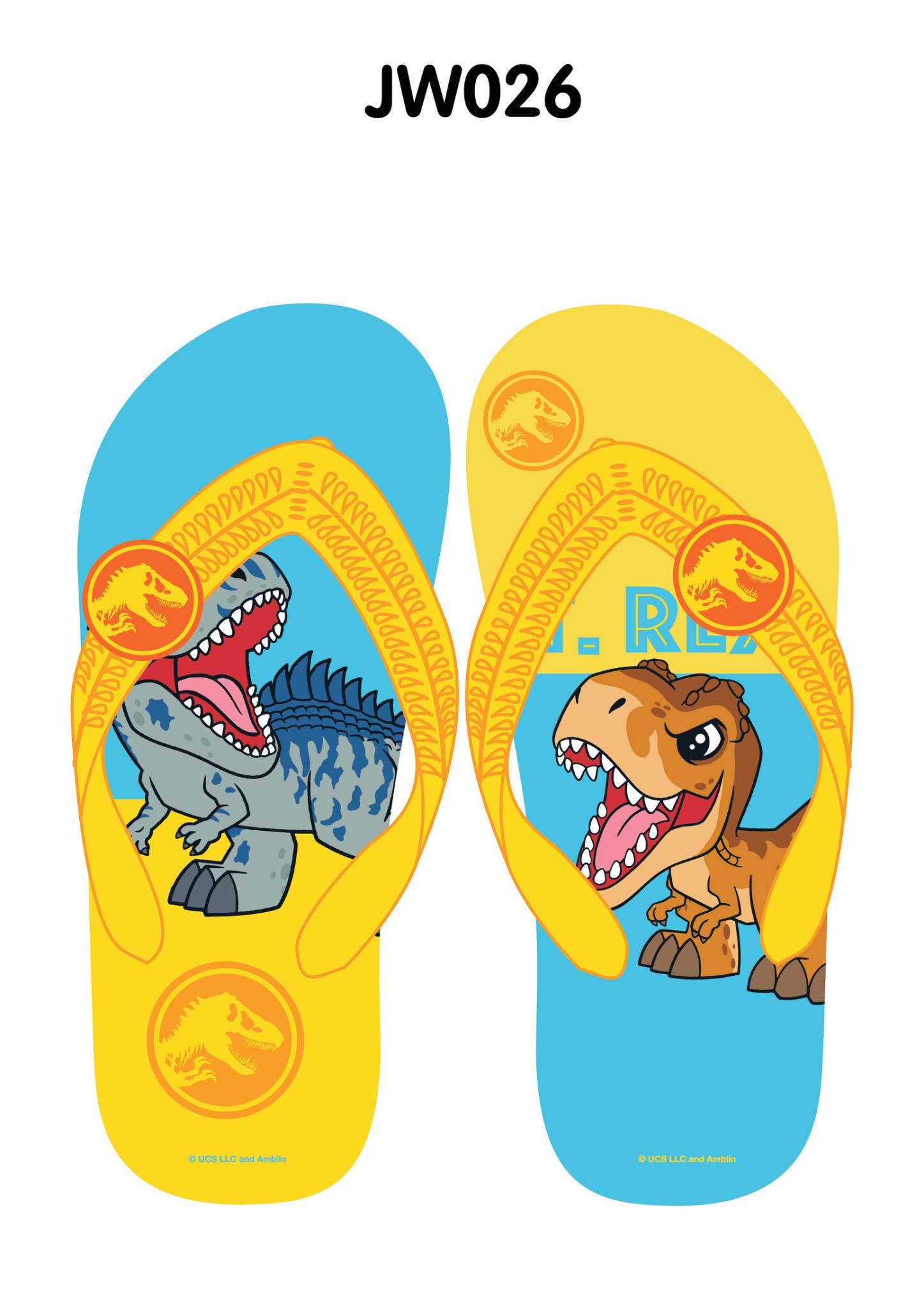 JW026 Boy&Girl’s flip-flops shoes Jurassic brand Size 7.5-8.5