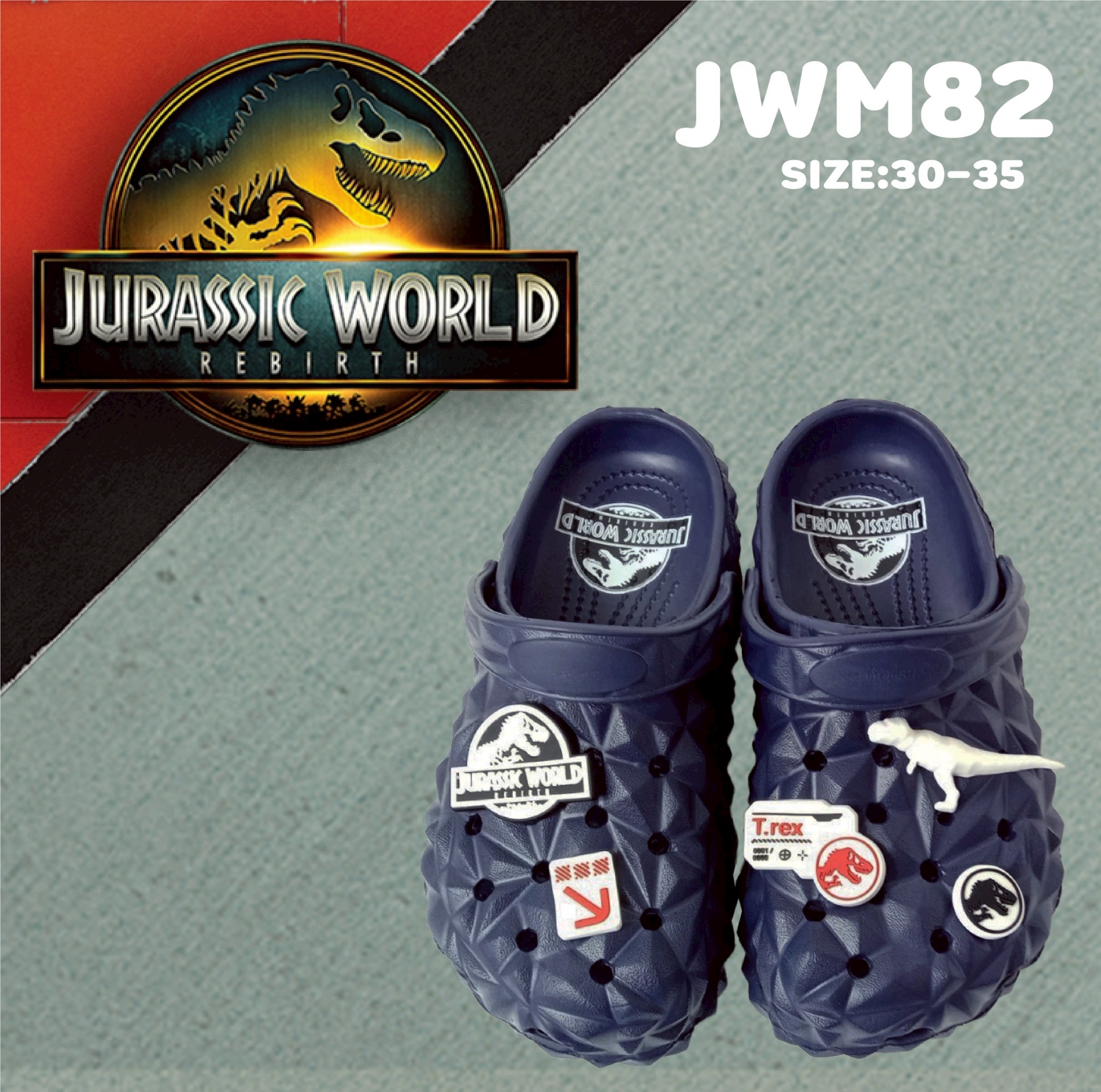 JWM82 Boy&Girl’s big toe shoes Jurassic brand Size 30-35