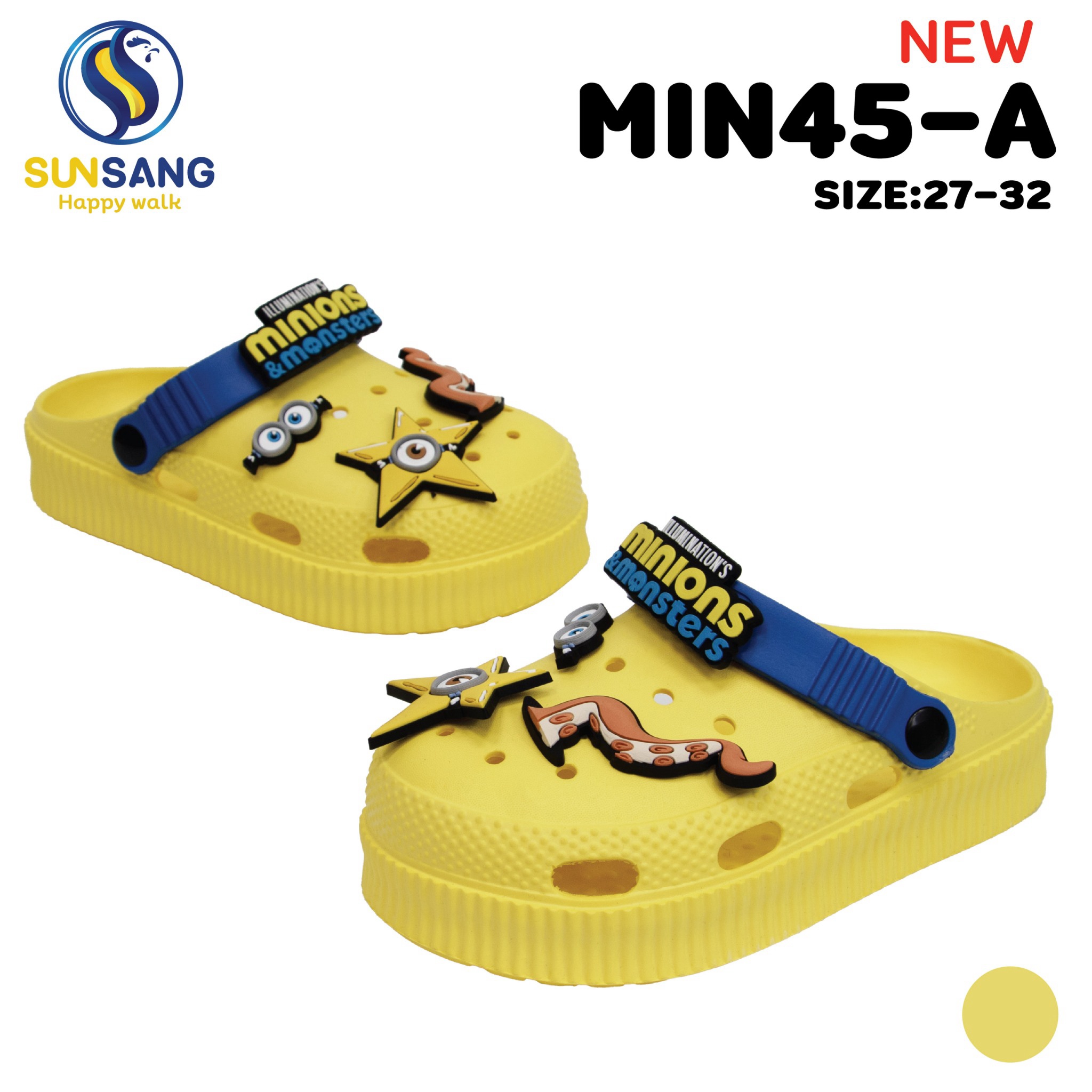 MIN45-A ILLUMINATION’S MINION Boy&Girl’s Casual big toe shoes Size 27-32