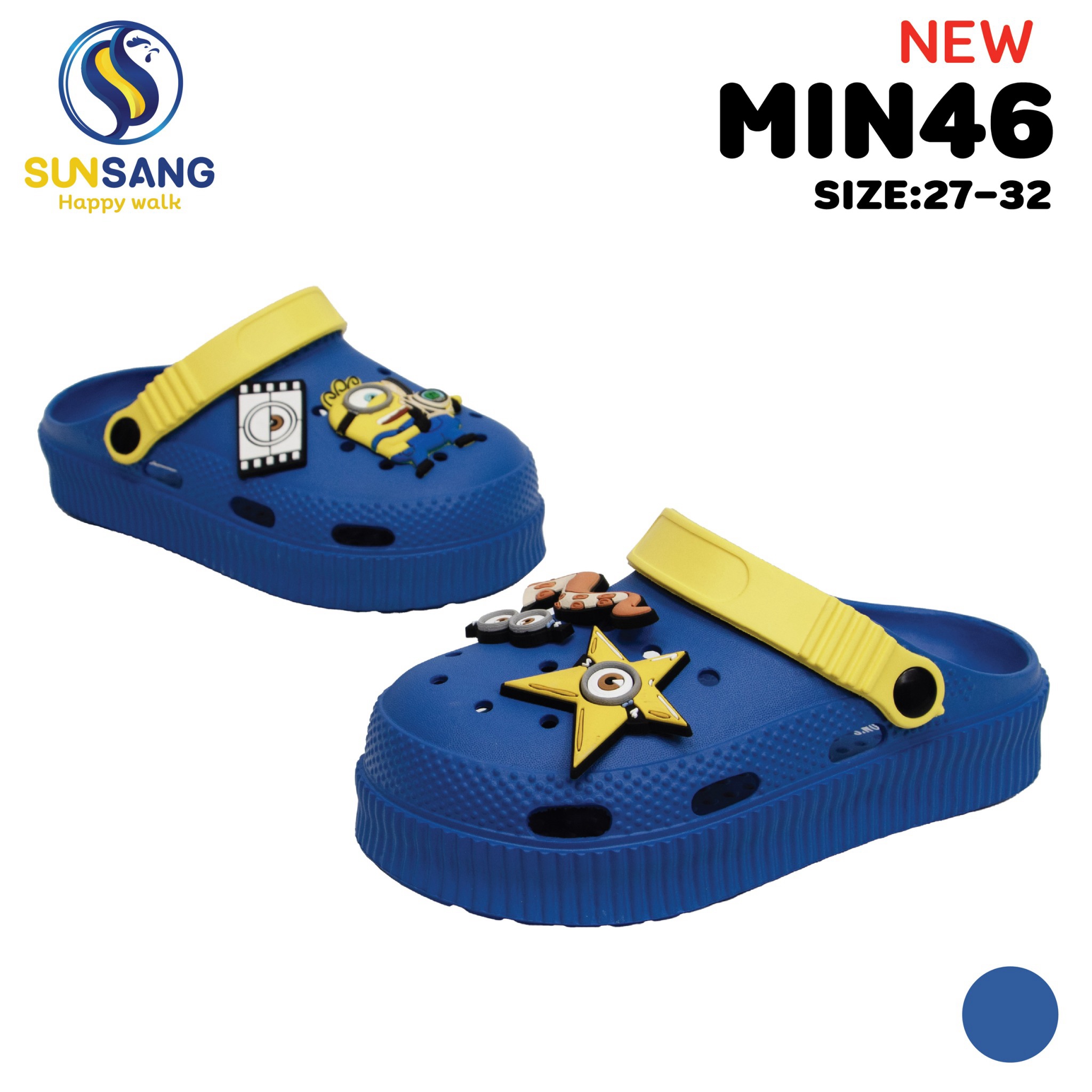MIN46 ILLUMINATION’S MINION Boy&Girl’s Casual big toe shoes Size 27-32